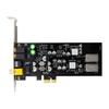 Профессиональная звуковая карта PCIe с поддержкой формата AES EBU IEC60958 и портом для наушников и микрофона на передней панели