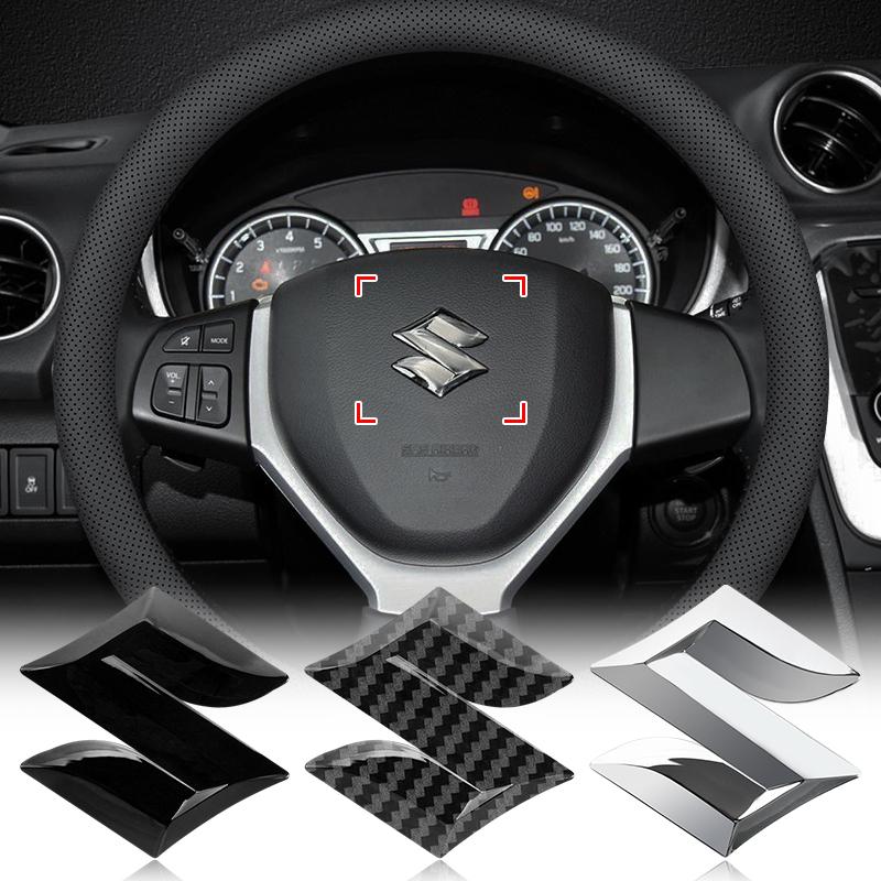 4.9*5см ABS Наклейка-эмблема на центр руля автомобиля Аксессуары для Suzuki Samurai Ltz 400 Vitara Gsr 600 Jimny Escudo Swift Strom 650 Alto