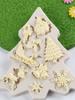 Christmas Decorating Silicone Mould Santa Claus Tree Shape Cake Fondant Mold Cookie Biscuits Festival Baking Tool Accessories