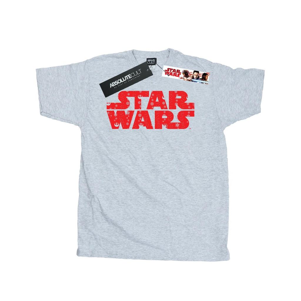 Star Wars Mens Christmas Logo T-Shirt