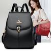 Водонепроницаемый однотонный женский рюкзак в стиле ретро, простой, большой емкости, школьный рюкзак, повседневный, дорожный, женский, студенческий рюкзак