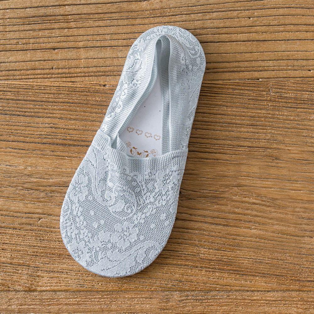 Summer Low-top Invisible Socks Breathable Non-slip  Lace Socks New Women's Lace Boat Socks