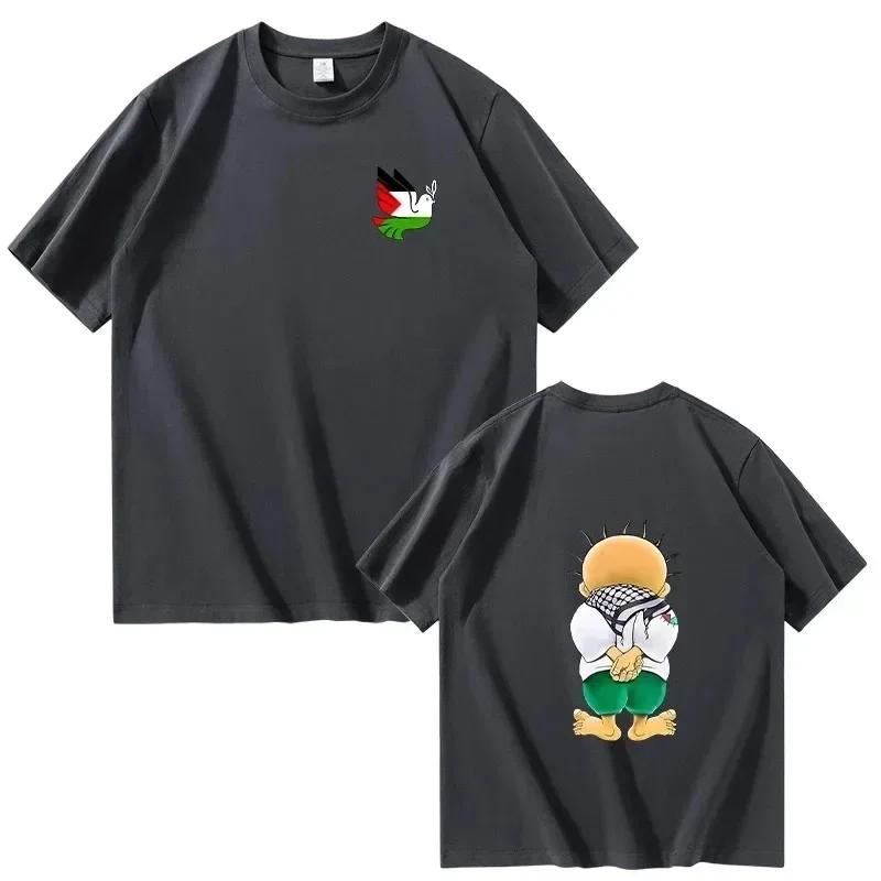 Handala T-shirt Fashion Summer Cotton Short Sleeve T Shirt WoCool Casual Harajuku Hip Hop Streetwear Tee Tops Camiseta