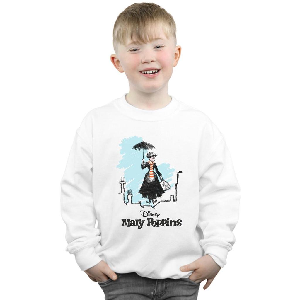 Disney Boys Mary Poppins Rooftop Landing Colour Sweatshirt