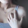 Простое ожерелье из лунного камня в виде лося, цепочка для ключицы