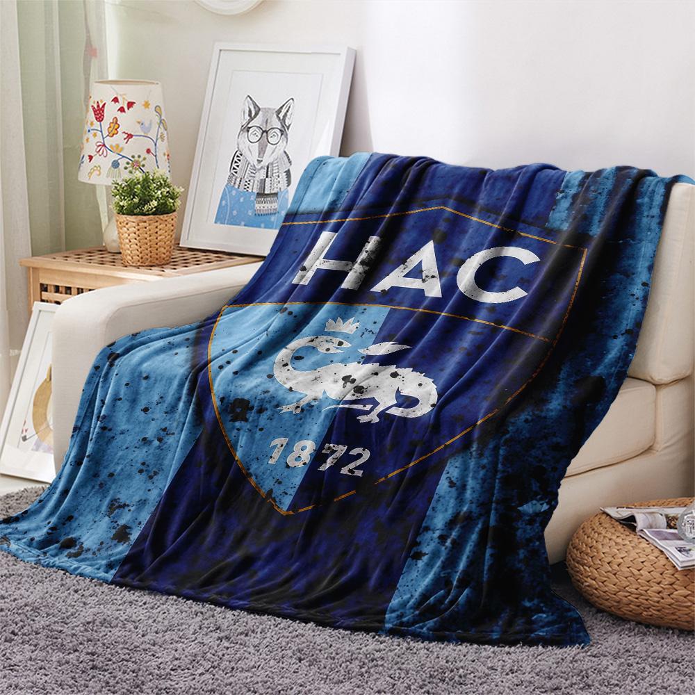 Le Havre Athletic Club Flannel Blanket, High quality Comfortable for All Seasons, Home Decor, Warmth and Comfort