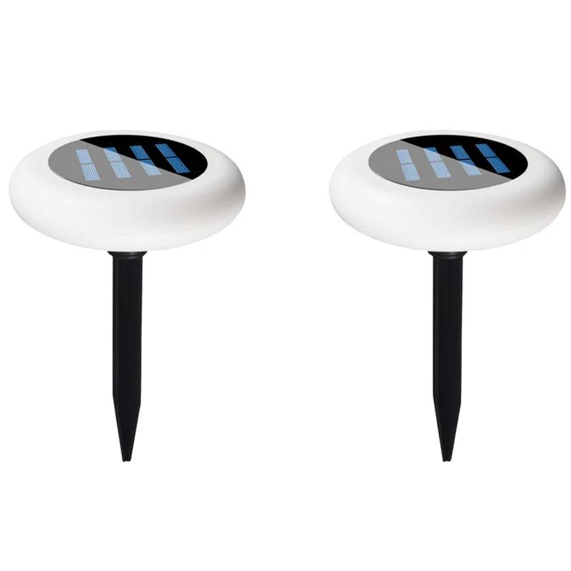 Светодиодный солнечный светильник для газона, семь цветов, излучающих атмосферу, украшение сада, дворовый светильник, водонепроницаемый уличный напольный светильник для виллы