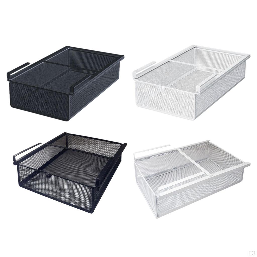Cabinet Sliding Organizer Under Shelf Basket, Hanging Pullout Drawer Basket for