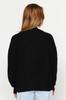 Women's Fashion New Cardigan Stone Wide Fit Soft Textured Pocket Detailed Knitwear Cardigan
