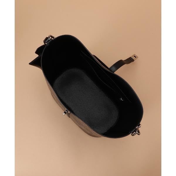 Сумка-ведро из крековой кожи для девочек темно-зеленая [Samantha Thavasa]