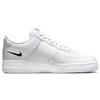 Nike Мужские кроссовки Air Force 1 Low Multi-Swoosh, белые, оранжевые, университетские, золотые, DM9096-100