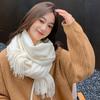 New Solid Color Warm Scarf for Men and Women Autumn and Winter Imitation Cashmere Material Scarf Soft Fur Warm Scarf