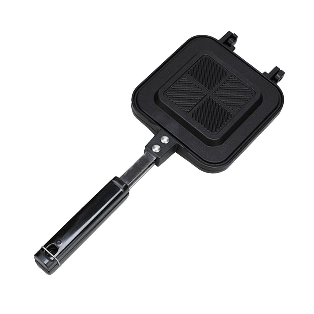 Сковорода для сэндвичей, двухсторонняя, антипригарная, из алюминиевого сплава, для сэндвичей, кухонный инструмент для приготовления пищи