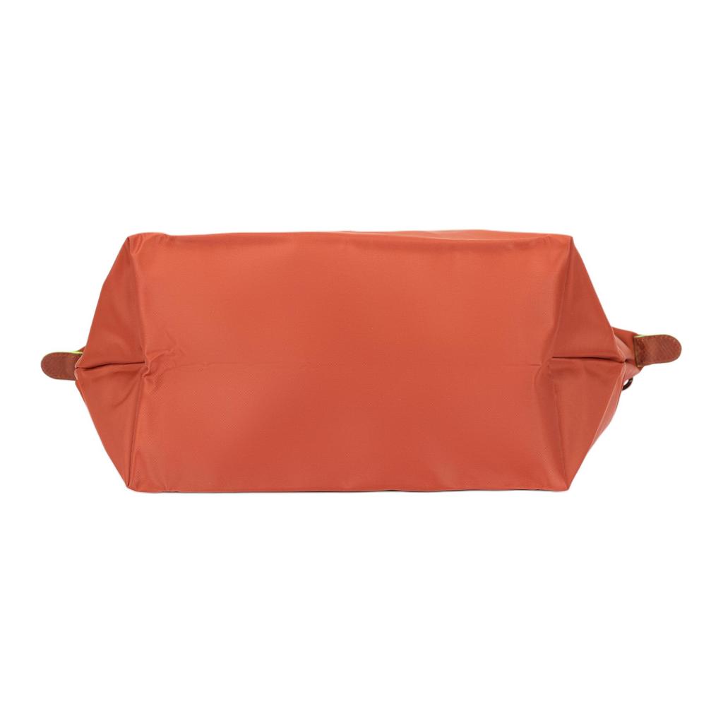Longchamp Le Pliage X Series Серебристая металлическая молния с кнопкой-застежкой Сумка-тоут на плечо из переработанного полиамидного холста Женские сумки Коричневый 2605919404