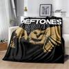 Плед с логотипом группы Deftones детский плед фланелевый мягкий уютный плед домашний дорожный плед подарок на день рождения украшение