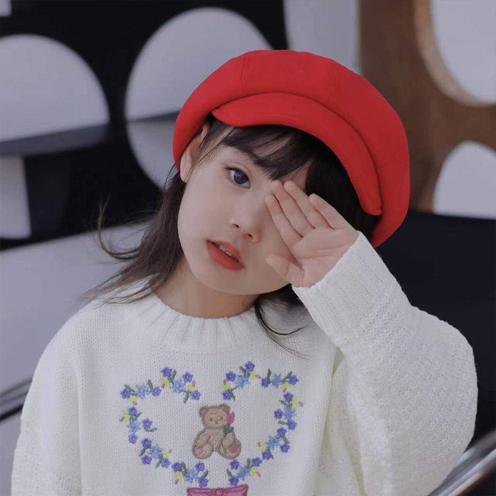 Soft Baby Beret Hat Warm Painter Hat Vintage Kids Berets Boys Girls