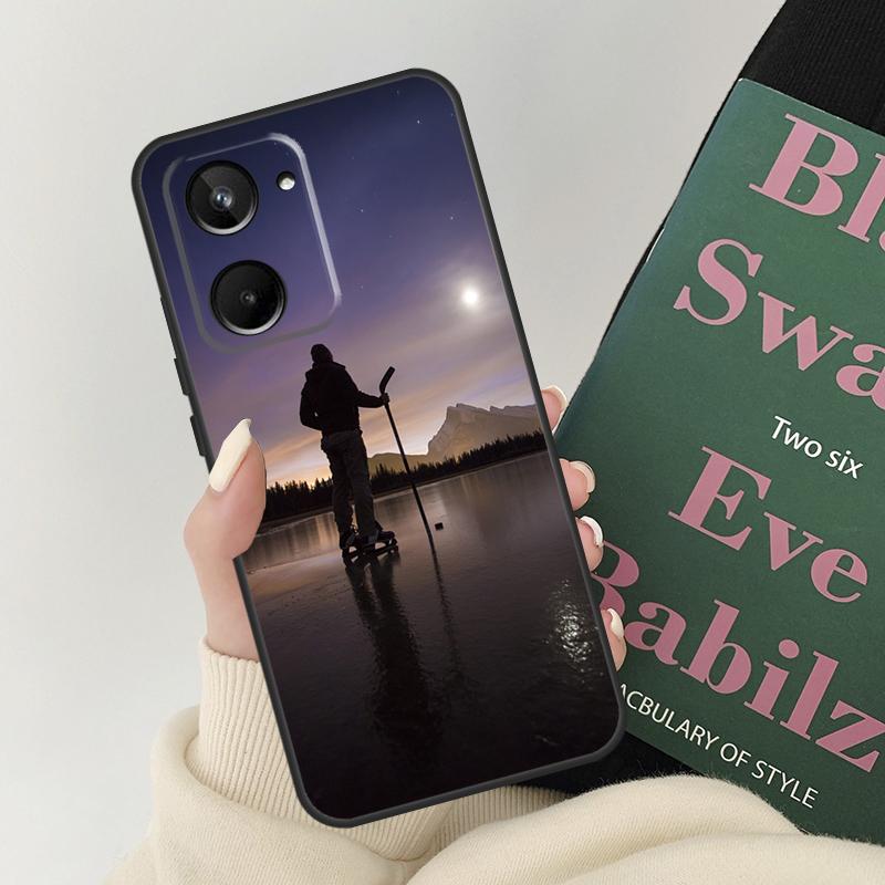Горячий Спорт Хоккей Для Realme C67 C55 C53 C51 C35 C33 C30 C21Y C25s C15 9 10 11 12 Pro Plus GT Neo 5 6 Чехол