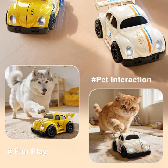 Игрушка Машинка на Радиоуправлении 3 Режима Умный Датчик Убегающая Следующая Жук Машинка Малыши Мальчики Развивающая Радиоуправляемая Дрифтовая Трюковая Машинка Игрушка со Звуком Светом