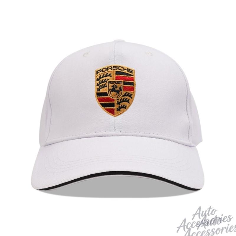 Embroidery Car Logo Snapback Baseball Cap Adjustable Casual Hat Sticker For Porsche 918 Taycan Panamera Cayenne Boxster Cayman VT6
