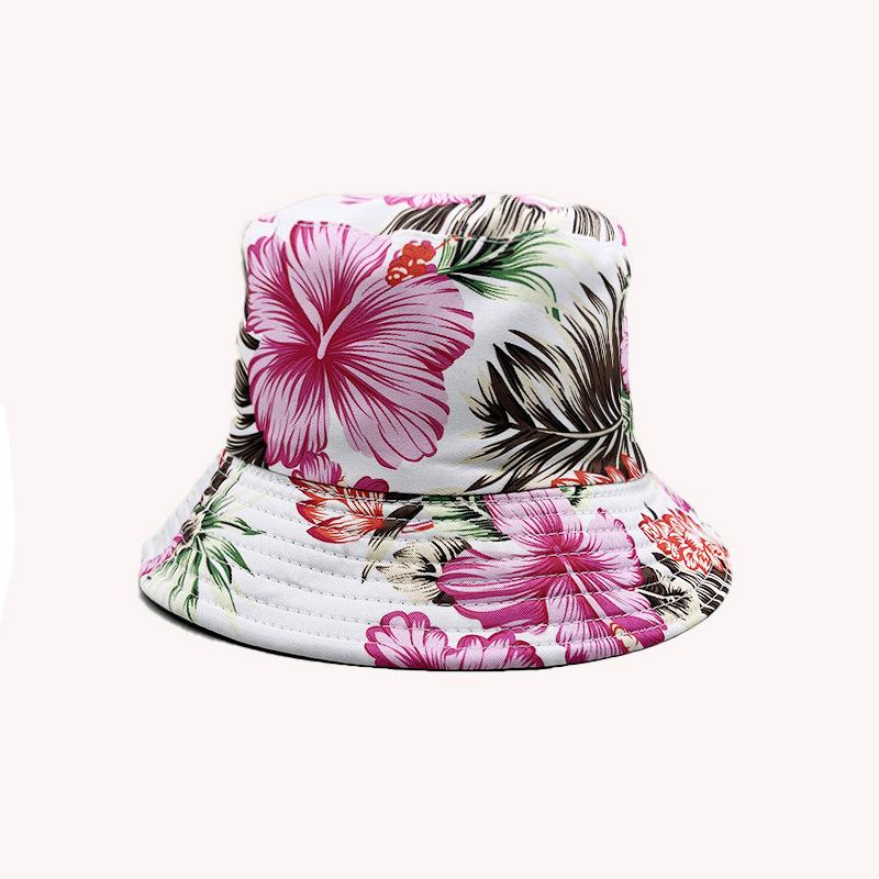 New double-sided bucket hat European and American personalized digital printing cartoon sunshade basin hat spot