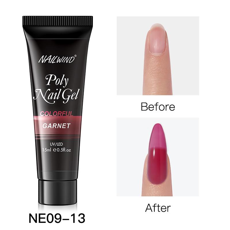 NAILWIND Poly Nail Gel For Nail Extension Finger Quick Building Gel 21 Colors Poly Nail Gels Extensions Acrylic Gel Polish Nail Art