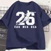 2026 Usa Canada Mexico Soccer Tshirts Unisex Novelty 100 Cotton Tee Shirt Crew Neck Short Sleeve T Shirts Gift Idea Clothing
