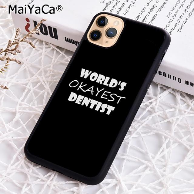 MaiYaCa Чехол для телефона с изображением зубов с коронками для стоматологов Для iPhone 17 Air 13 14 16 16e 15 pro max plus 11 12 чехол