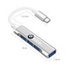 2025 Hot For BMW New 4IN1 Type C To USB A 3.0 HUB High Speed Multi Ports Splitter Adapter For BMW Performance F25 F26 F15 F16 E9