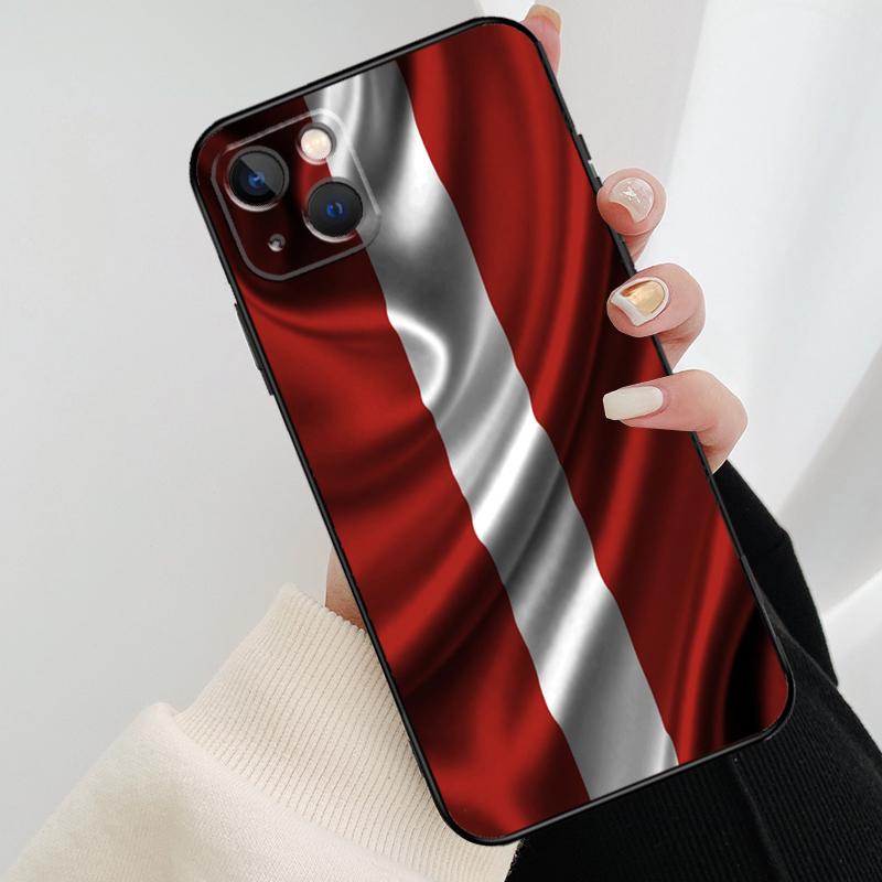 Latvia Flag  Back Cover For Apple iPhone 11 12 13 14 Pro Max Mini 6S 7 8 Plus XR X XS Max SE Phone Case