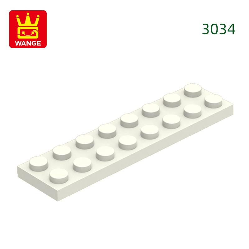 Нетоксичный 44 шт./лот 3034 2x8 Основа Строительные блоки Moc Базовые компоненты Деталь Совместимо с Кирпичи Детская игрушка Подарочная коробка