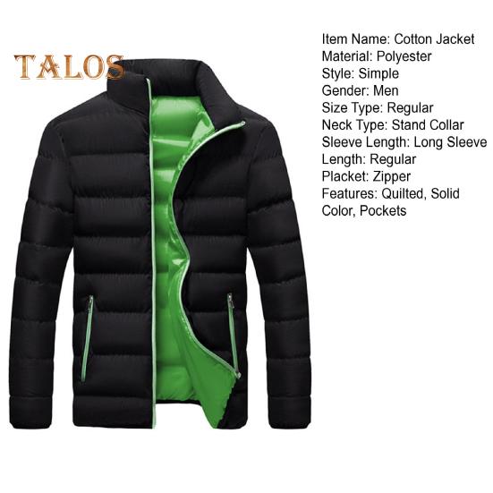 Женская хлопковая куртка с воротником-стойкой, длинным рукавом, утолщенное хлопковое пальто с застежкой-молнией, боковыми карманами, верхняя одежда, теплое пальто