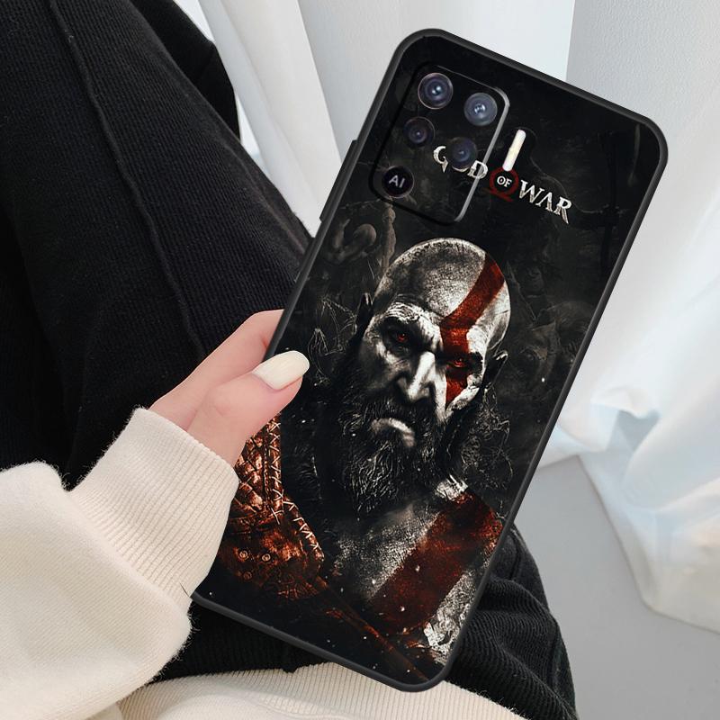 Чехол God of War для Oppo A96 A76 A16 A60 A98 A58 A78 A18 A38 A80 A40 A77 A57 A17 A74 A54 A94 A15 A5 Pro