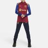 Nike ФК. Футболка для тренировок по футболу Barcelona Strike с принтом букв и цветными блоками, с длинными рукавами, детские топы, благородно-красного цвета FJ5534-621
