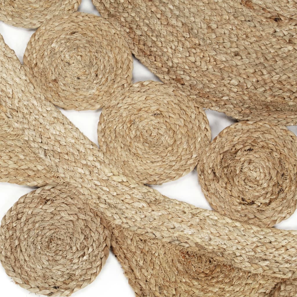 Handmade Woven Jute Rug 90 cm
