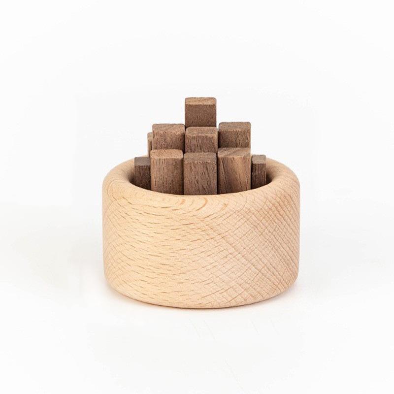 Wood Aromatherapy Natural Wood Diffuser Suitable for Home Car Round Design Decorative Dashboard Suitable for Office Desktop