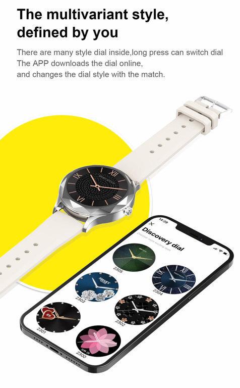 Smartwatch Damski Pacific 27-3 - Ciśnieniomierz (Sy022C)