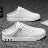 Summer New Men Slippers Brand Comfortable Casual Shoes for Men Fashion Flat Sneakers High Quality Men Half Slippers Big Size 48