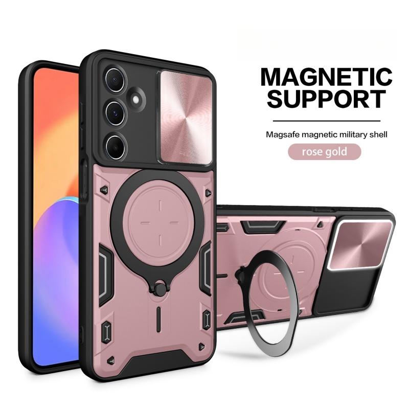 Для Samsung Galaxy M55 M54 M53 M35 Магнитный держатель-кольцо для пальца Военный защитный чехол