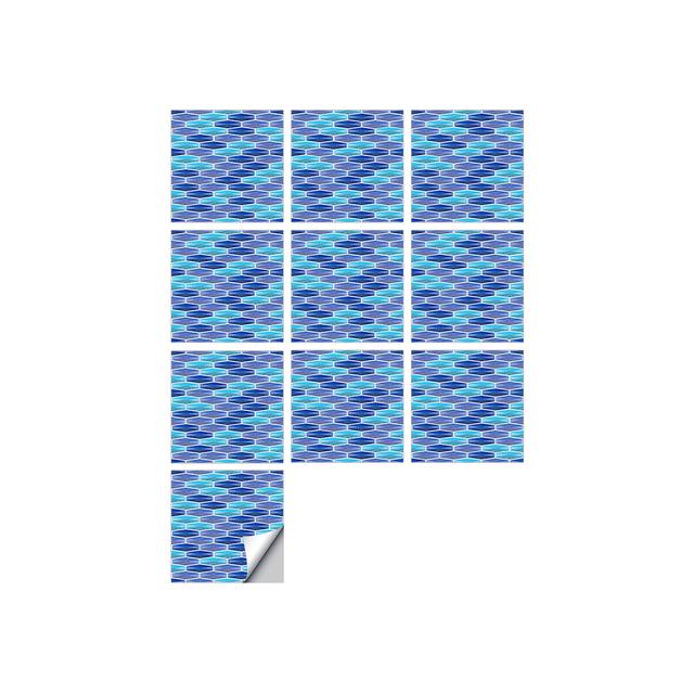 10 шт., имитация 3D самоклеющихся виниловых обоев, декоративные наклейки, водостойкая мозаичная плитка для ванной комнаты, наклейка на стену