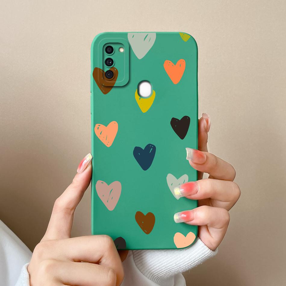 For Samsung A11 Phone Case Cute Butterfly Soft Liquid Silicone Camera Protection Back Cover For Galaxy A 11 Funda Capa Protector