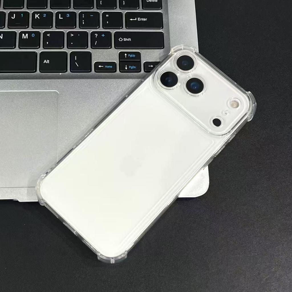 Для телефона Apple Ударопрочный прозрачный чехол Для iPhone 17 16 15 14 13 12 11 Pro Max Mini 6 7 8 Plus SE 17 Air прозрачная TPU обложка