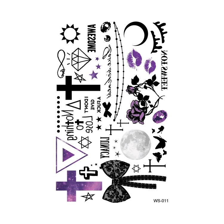 Водонепроницаемые реалистичные тату-наклейки на Хэллоуин