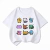Youngsters' Summer Fashion Casual T-Shirt with Cute Duck Print, Comfortable Short Sleeve Crew Neck Tee for Boys and Girls