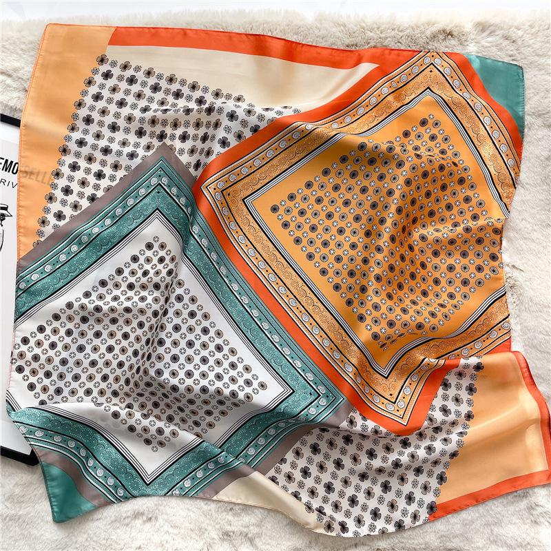 70 * 70 см новый шелковый маленький квадратный шарф для защиты шеи женщин профессиональный шарф универсальный шарф для волос шарф