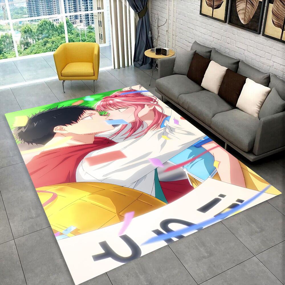 3D Cartoon Blue Box Ao No Hako Love Anime Hina Carpet Rug for Home Living Room Bedroom Sofa Doormat Decor,kid Non-slip Floor Mat