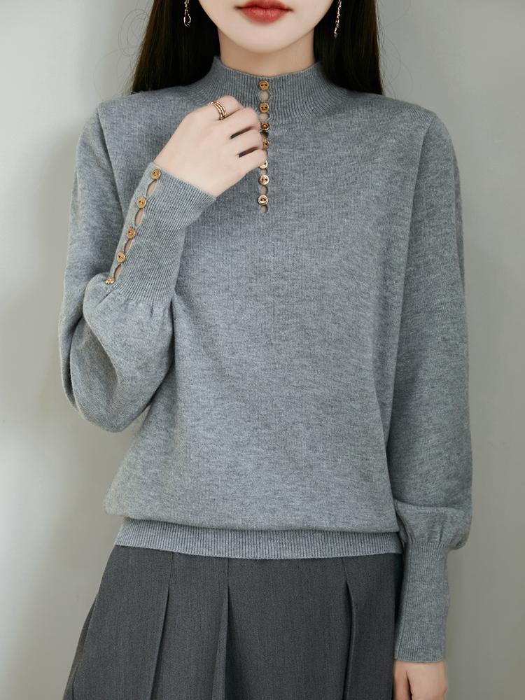 Женский кашемировый свитер Qinghe кашемир 50% шелк 50% шерсть осенне-зимний кашемировый пуловер мягкий и теплый