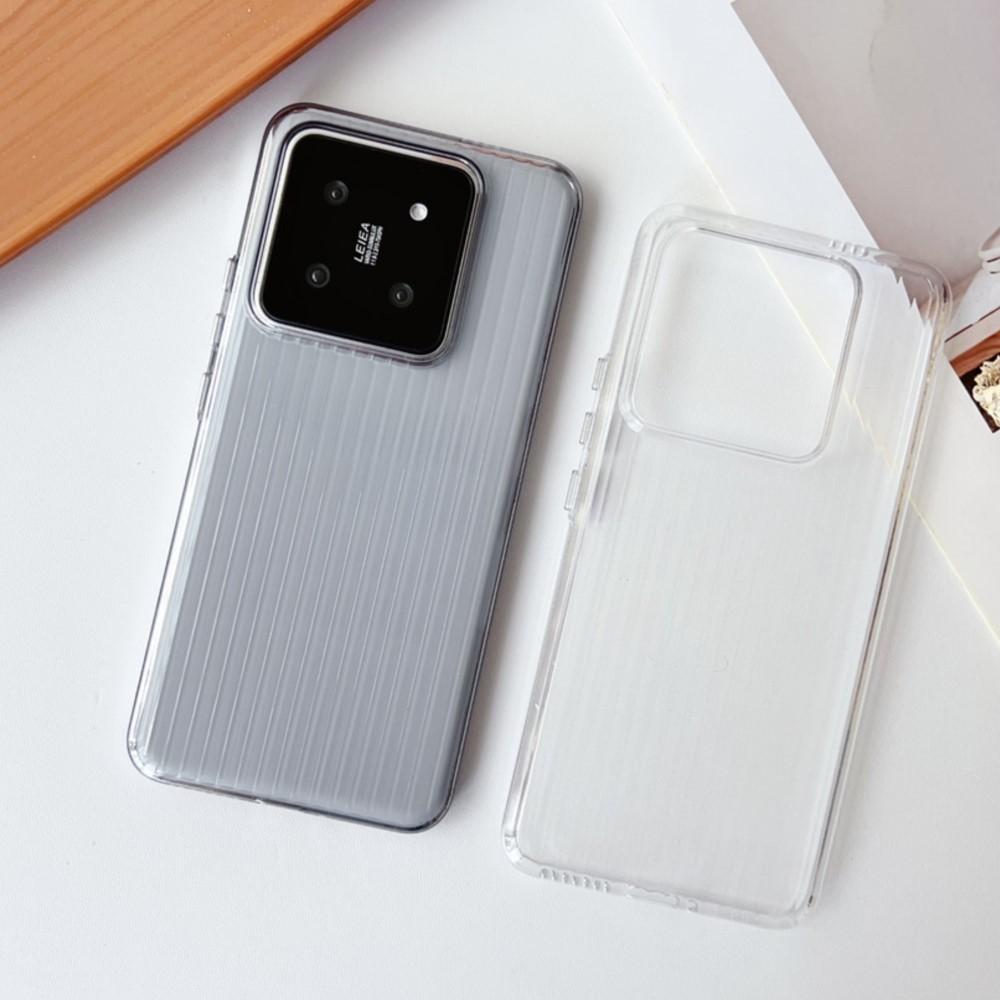 Transparent Glossy Tile Pattern Protective Hard Phone Case For Xiaomi Redmi K60 K70 14 13 1Pro Ultra 4Pro PC Armor Cover