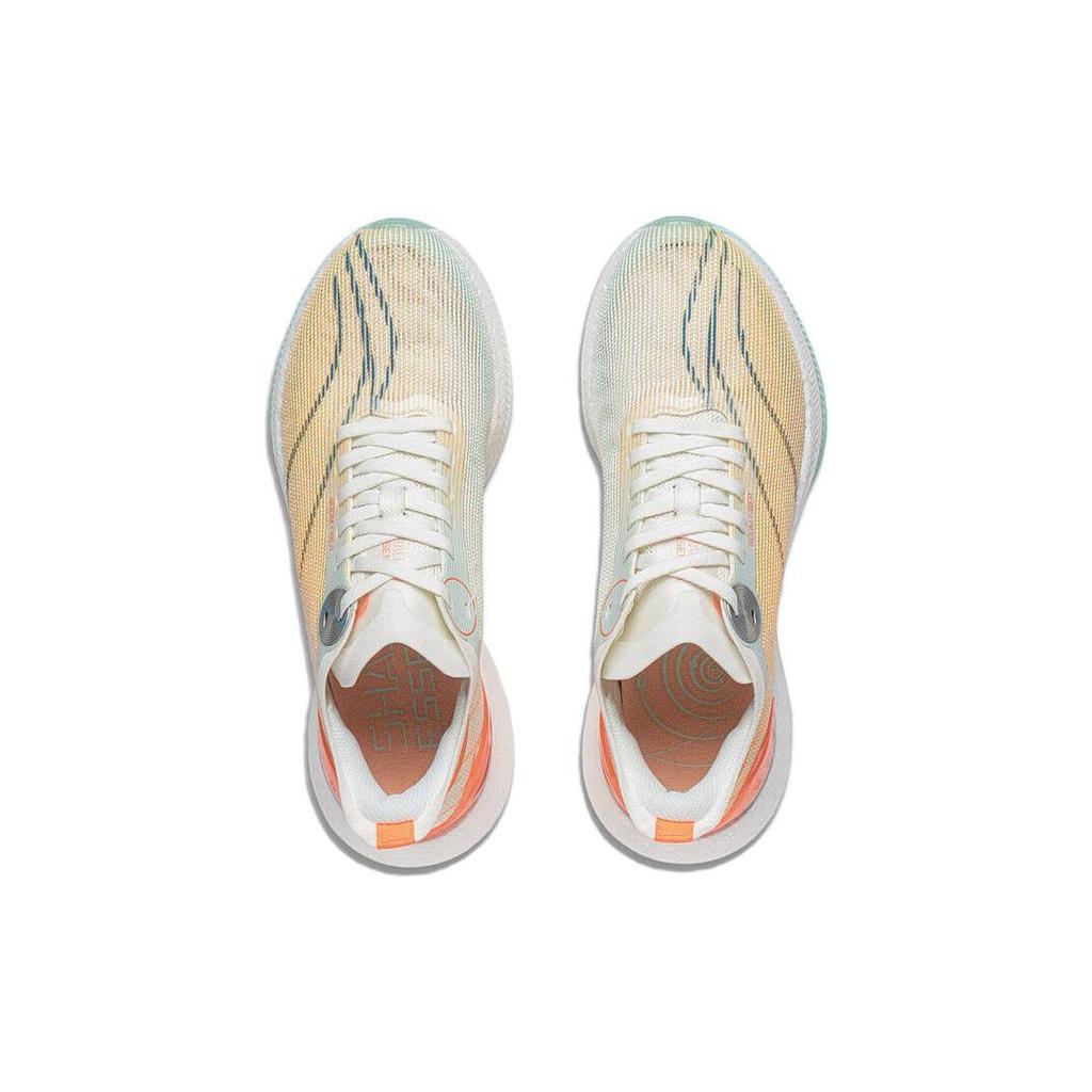 Li Ning Shadow 2 Essential Универсальные Амортизирующие Нескользящие Низкие Беговые Кроссовки Женские Бело-Оранжевые ARRT006-2