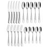 Mirror Finish Silver Plated Stainless Steel Flatware Set Copper Silverware Set Rose Gold Spoon Color Cutlery Set