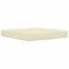 Outdoor Sofa Cushion 3 pcs Cream Polyester